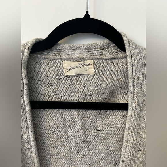 Universal Thread Speckled Gray Knit Oversized Cardigan - Picture 2 of 8